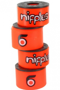 Orangatang Nipples Double Barrel Bushings - Orange (Soft)